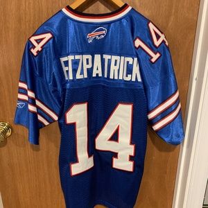 Reebok Onfield Ryan Fitzpatrick Buffalo Bills Throwback NFL Jersey - Blue 48